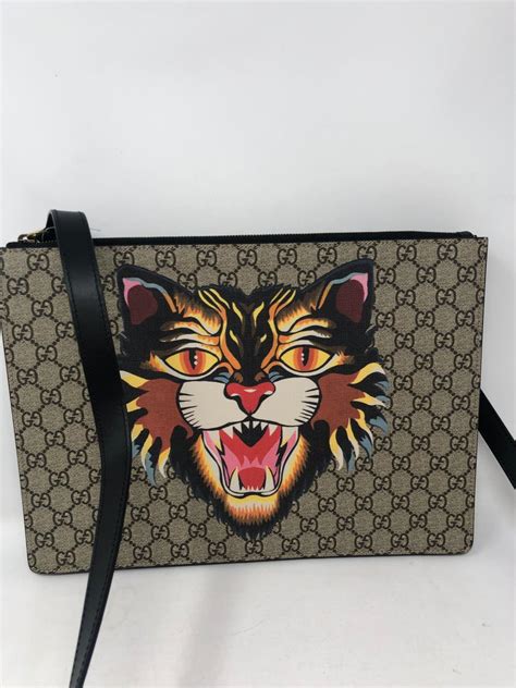 gucci tiger clutch bag|Gucci clutch bag sale.